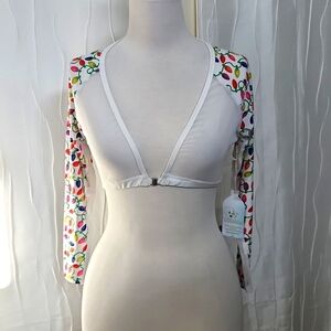 Tee 2 Sea Christmas Lights Mesh Shrug